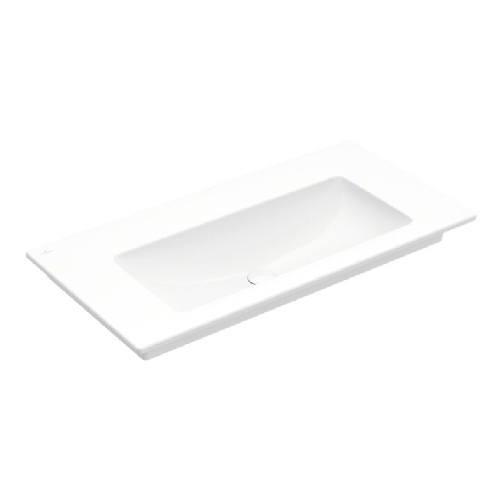 V&B Möbelwaschtisch VENTICELLO 100x50cm, o. HL, mit Überlauf, weiß