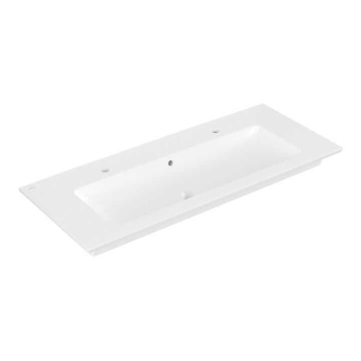 V&B Möbelwaschtisch VENTICELLO 120x50, 2 HL, m ÜL, stone white C-plus