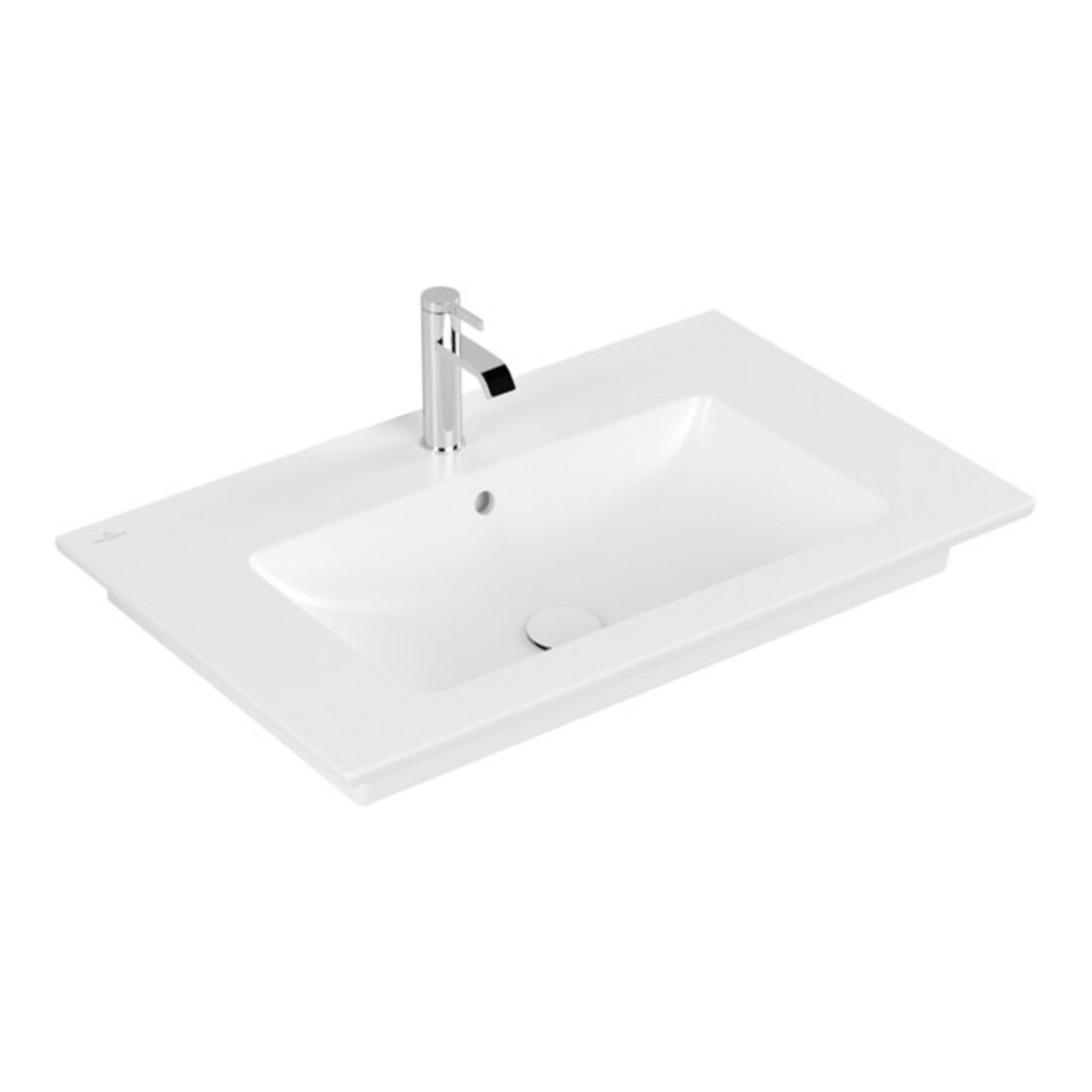 V&B Möbelwaschtisch VENTICELLO 80x50cm, m HL, m ÜL, stone white C-plus