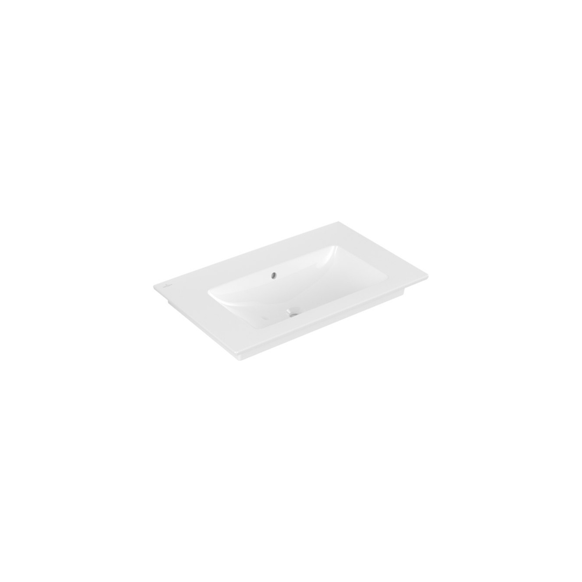 V&B Möbelwaschtisch VENTICELLO 80x50cm, o. Hahnloch, mit Überlauf, weiß ; Villeroy & Boch