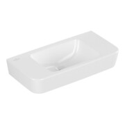 V&B O.NOVO Compact lavabo à main 50x25 cm, sans trop-plein, sans trou de robinet, blanc