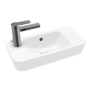 V&B O.NOVO Compact Lavabo à main 50x25cm, sortie L traversante, R avant, blanc, AB C