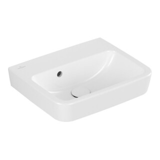 V&B O.Novo Lavabo 45x37 cm, sans trou robinet, avec trop-plein, blanc A-bac C+
