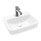 V&B O.NOVO Lavabo à main 45x37 cm, carré, avec trou robinet, sans trop-plein, blanc C-plus-1