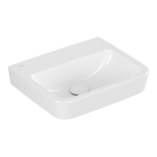 V&B O.NOVO Lavabo à main 45x37cm, carré, sans trop-plein, blanc