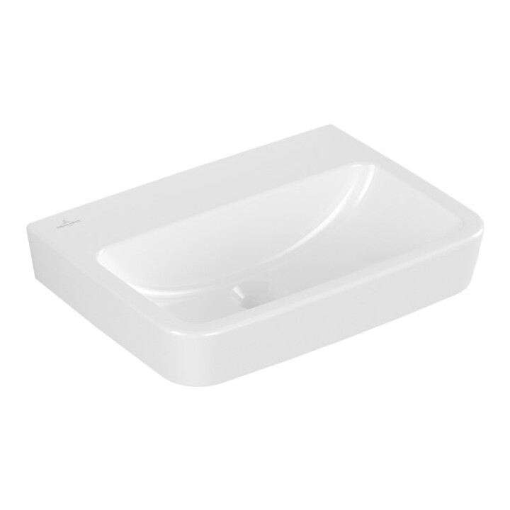 V&B O.NOVO Lavabo à main 50x37 cm, carré, sans trop-plein, blanc