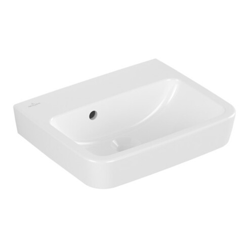 V&B O.NOVO lavabo à poser 45x37 cm, carré, sans trou, avec trop-plein, blanc