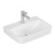 V&B O.NOVO Lavabo à poser 50x37 cm, carré, avec trop-plein, blanc-3