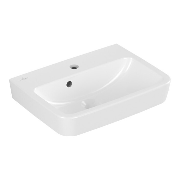 V&B O.NOVO lavabo à poser 50x37 cm, carré, avec trop-plein, blanc C-plus