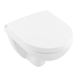 V&B O.NOVO Pack WC mural 36x49cm, avec siège, chasse D, blanc C-plus