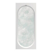 V&B Oberon 2.0 Baignoire 181 1800x800x625mm droite avec système AP TP2 Blanc Alpine
