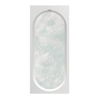 V&B Oberon 2.0 Baignoire 181 1800x800x625mm droite carrée avec système AC TP2 Blanc Alpin