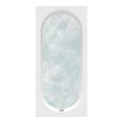V&B Oberon Baignoire 1600x750x450mm rectangulaire droite avec système HC TP2 Blanc Alpin