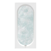 V&B Oberon Baignoire 1700x750x475mm rectangulaire avec système HC TP2 MT Blanc Alpin