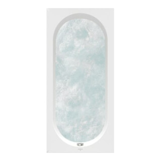 V&B Oberon Baignoire 1700x750x475mm rectangulaire avec système HE TP1 MT Blanc Alpine
