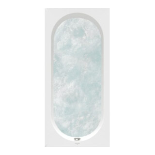 V&B Oberon Baignoire 1800x800x495mm rectangulaire avec système AE TP2 MT Blanc Alpin