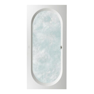 V&B Oberon Baignoire 1900x900x505mm rectangulaire avec système AC TP1 Blanc Alpine