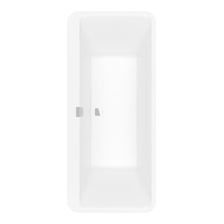 V&B Oval-Badewanne Squaro Edge 12 180x80cm, m., fr, S. C. on Dem., st. wh.