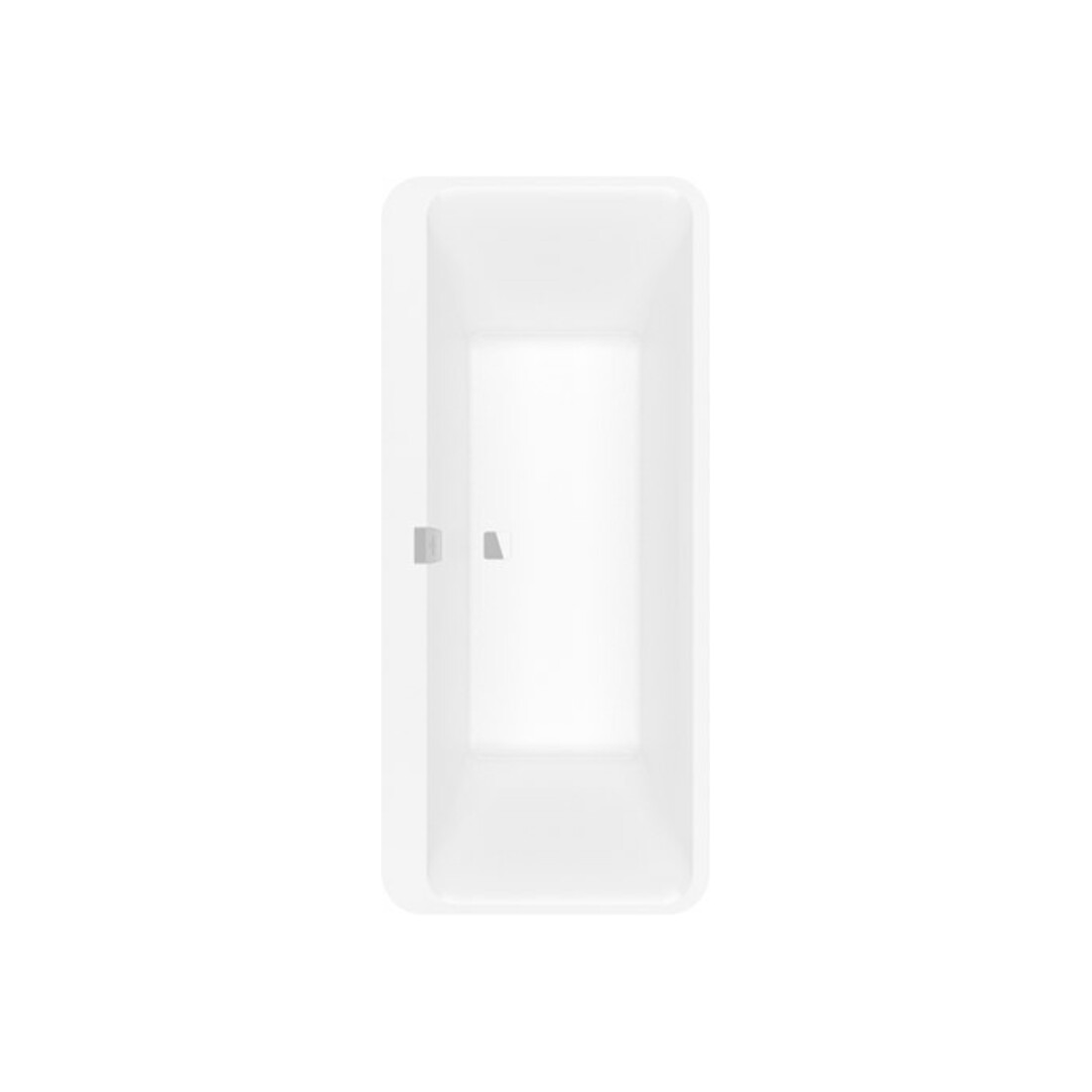 V&B Oval-Badewanne Squaro Edge 12 180x80cm, m., fr, S. C. on Dem., st. wh.