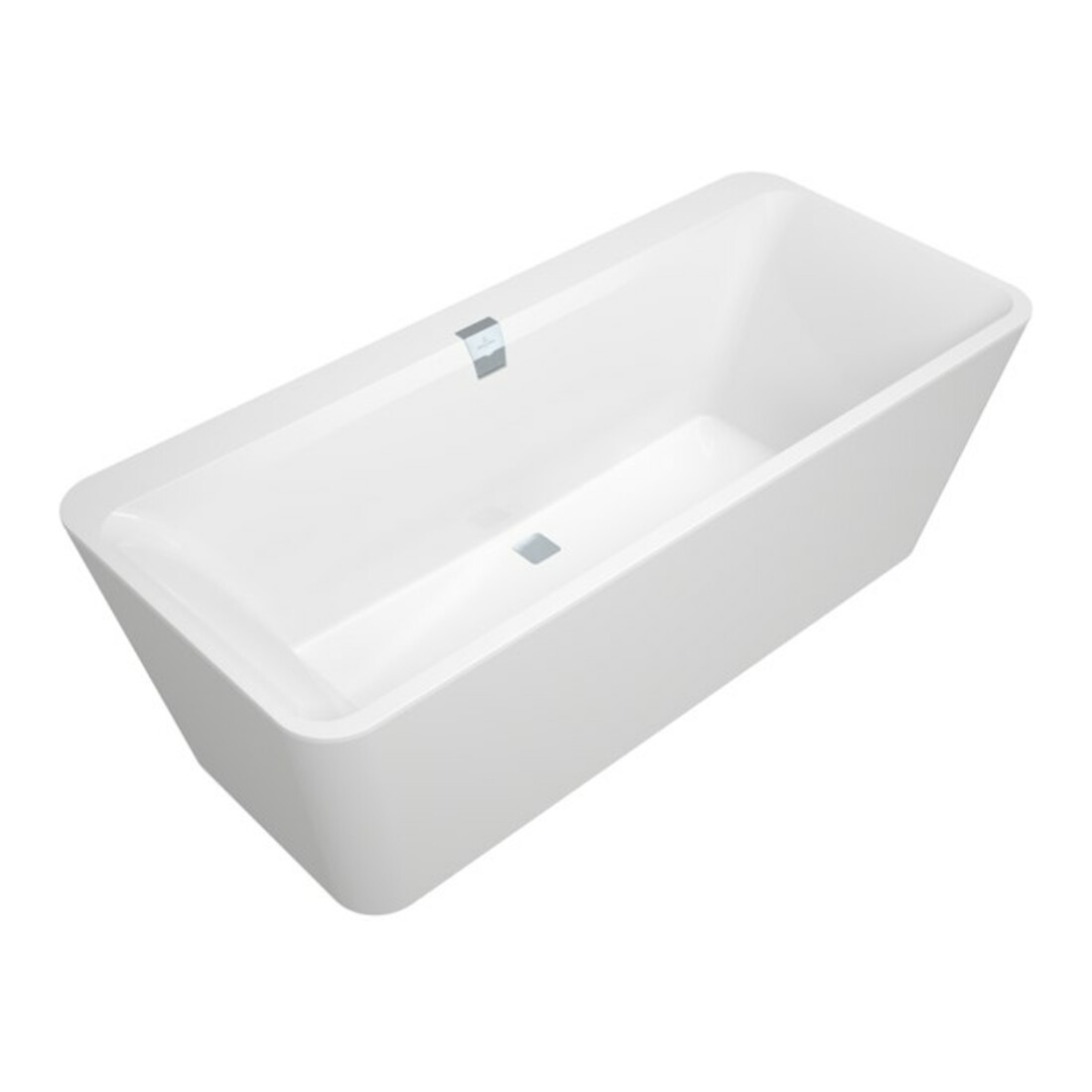 V&B Oval-Badewanne Squaro Edge 12 180x80cm, mi, f., Sch. Col. on Dem., we
