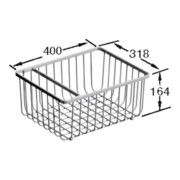 V&B Panier à fil en acier inoxydable