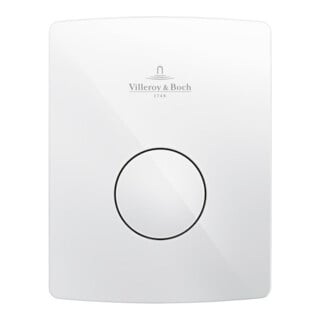 V&B Plaque de commande urinoir ViConnect U100 12,6x16,2x1,7cm, plastique, blanc