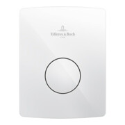 V&B Plaque de commande urinoir ViConnect U100 12,6x16,2x1,7cm, plastique, blanc