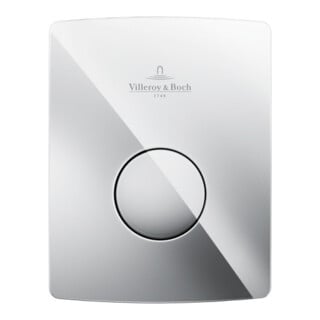 V&B Plaque de commande urinoir ViConnect U100 12,6x16,2x1,7cm, plastique chromé