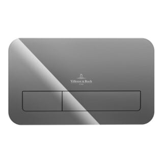 V&B Plaque de commande ViConnect 200G 26,9x16,1x1,3cm, surface verre, gris glo