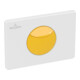V&B Plaque de commande WC E100 20,5x14,5x2,2 cm, KS, pour enfants, jaune soleil-1