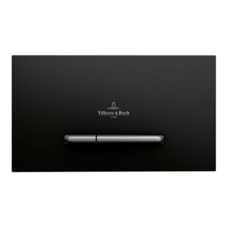 V&B Plaque de commande WC ViConnect 300S 25,3x14,5x2cm, plastique, bouton chrome mat, bleu mat