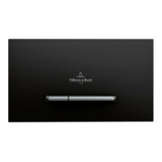 V&B Plaque de commande WC ViConnect 300S 25,3x14,5x2cm, plastique, bouton chrome mat, bleu mat