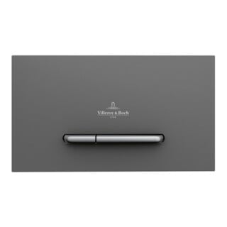 V&B Plaque de commande WC ViConnect 300S 25,3x14,5x2cm, plastique, touche chrome mat, anthracite mat