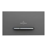 V&B Plaque de commande WC ViConnect 300S 25,3x14,5x2cm, plastique, touche chrome mat, anthracite mat