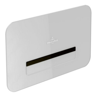 V&B Plaque de commande WC ViConnect G200 26,9x16,1x1,3cm, él, Blanc brillant