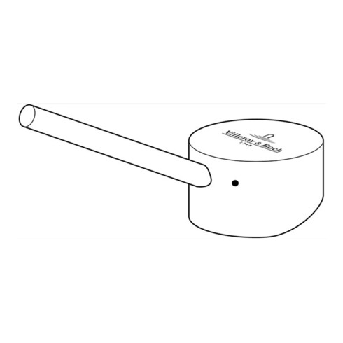 V&B Poignée de robinet pour Como acier inoxydable, anthracite