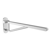 V&B Poignée rabattable Vicare Design 75 cm, ES chromé, avec support en inox