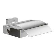 V&B Porte-papier toilette Elements Striking 131x45x115mm, avec couvercle, chrome