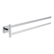 V&B Porte-serviettes Elements Striking 410 mm, double bras, nickel brossé noir