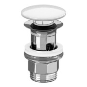 V&B Push-Open Valve chromé, cache valve céramique, amande C+