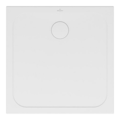 V&B Receveur de douche LIFETIME Plus 100x100x3,5 cm, blanc antidérapant