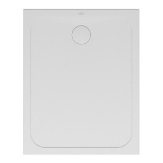 V&B Receveur de douche LIFETIME Plus 100x80x3,5cm, blanc antidérapant