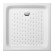 V&B Receveur de douche O.NOVO 70x70x10cm, blanc, évacuation 9cm-1