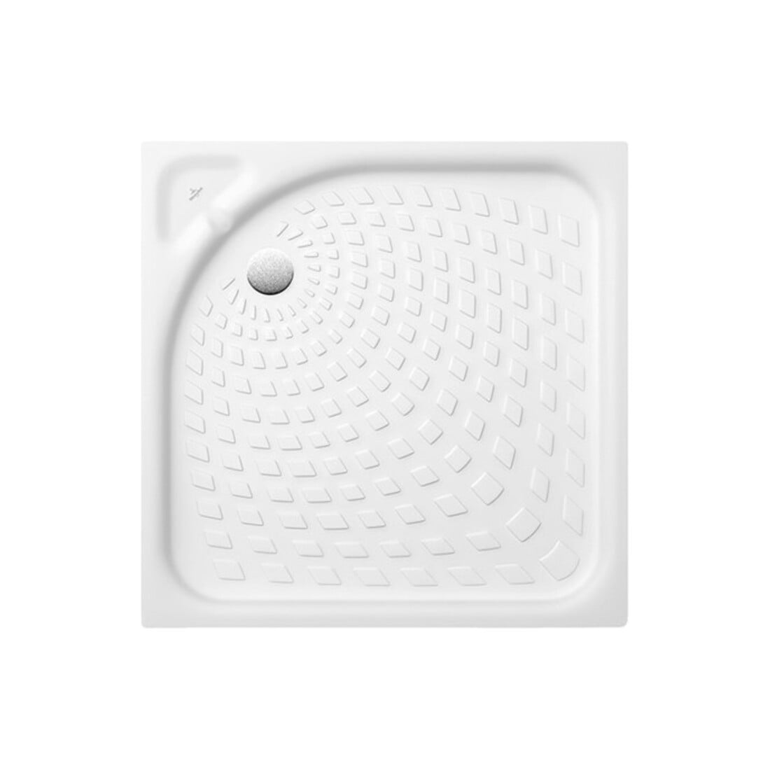 V&B Receveur de douche O.NOVO 80x80x6,5cm, blanc