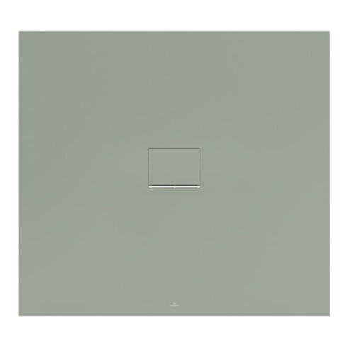 V&B Receveur de douche Squaro Infinity 120x100x4cm, gris mat, Uni, découpé à gauche S.