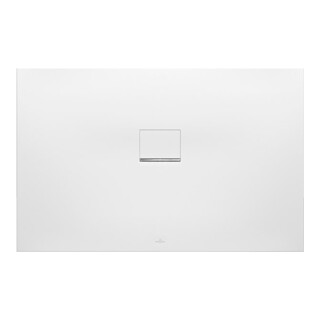 V&B Receveur de douche Squaro Infinity 140x70x4cm, blanc mat, uni, découpe longue S