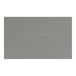 V&B Receveur de douche Squaro Infinity 160x100x4cm, gris, installation d'angle à droite contre mur