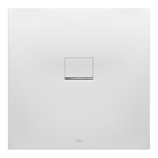 V&B Receveur de douche Squaro Infinity 80x80x4 cm, amande, installation à fleur
