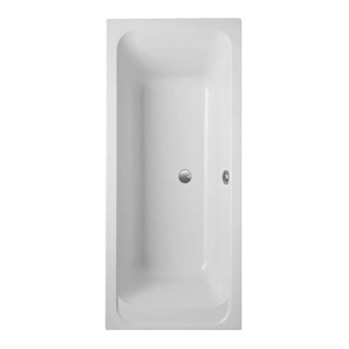 V&B Rechteck-Badewanne Architectura Duo 190x90cm, weiß, Ablauf mittig, Acryl