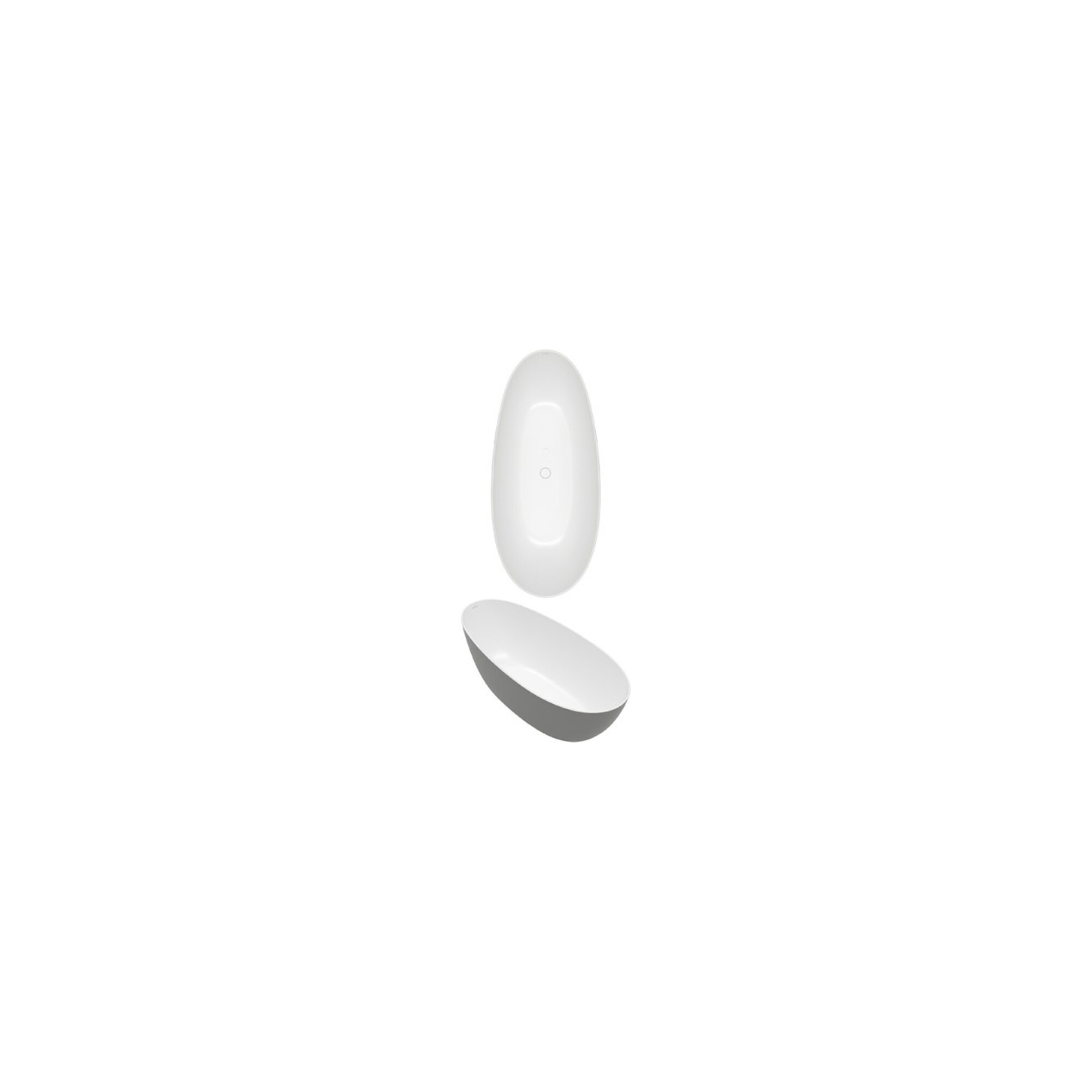 V&B Rechteck-Badewanne CoD Antao 170x75x50cm, freistehend, Quaryl, weiß ; Villeroy & Boch
